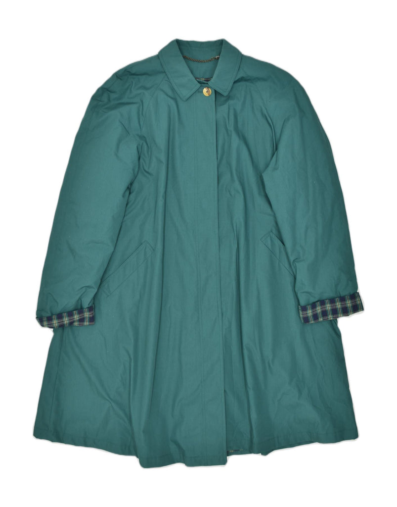 ALBA FORNARI Womens Overcoat IT 48 XL Green Polyester Classic | Vintage | Thrift | Second-Hand | Used Clothing | Messina Hembry 