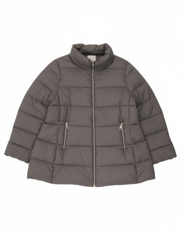 Fiorella Rubino Womens Padded Jacket UK 18 XL Grey Polyamide