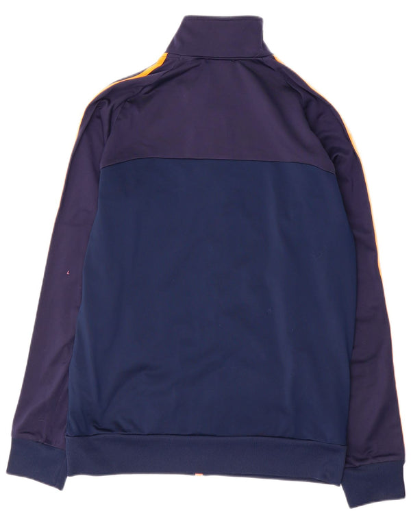 Adidas Mens Tracksuit Top Jacket UK 38/40 Medium Navy Blue Colourblock