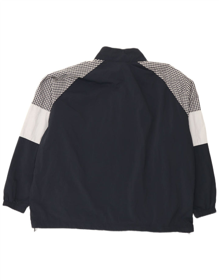 Lyle & Scott Mens Rain Jacket UK 46 3XL Navy Blue Colourblock Nylon