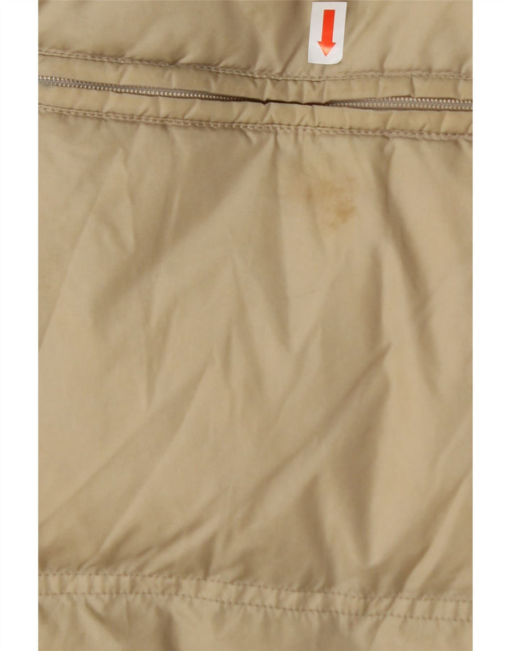 FILA Womens Hooded Padded Coat UK 14 Medium Beige Polyamide Vintage Fila and Second-Hand Fila from Messina Hembry 