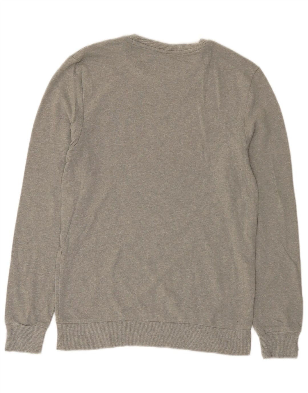 TOMMY HILFIGER Mens Graphic Sweatshirt Jumper Small Grey Cotton