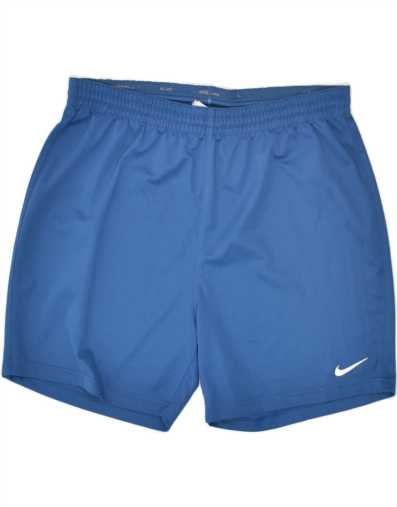 NIKE Mens Sport Shorts Large Blue Polyester | Vintage Nike | Thrift | Second-Hand Nike | Used Clothing | Messina Hembry 