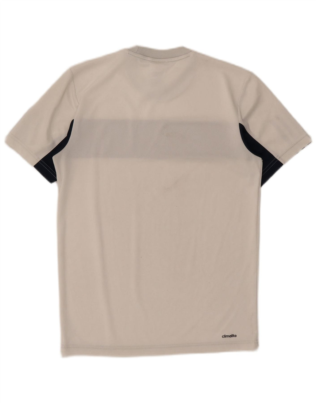 ADIDAS Mens Tennis T-Shirt Top Small White Colourblock Polyester