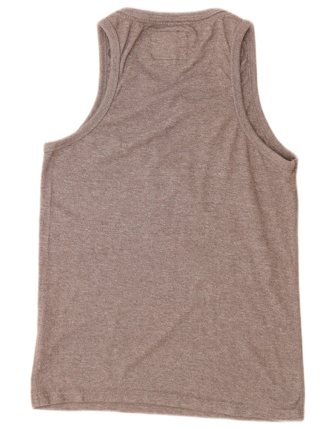 Superdry Mens Graphic Vest Top Small Grey Flecked Cotton