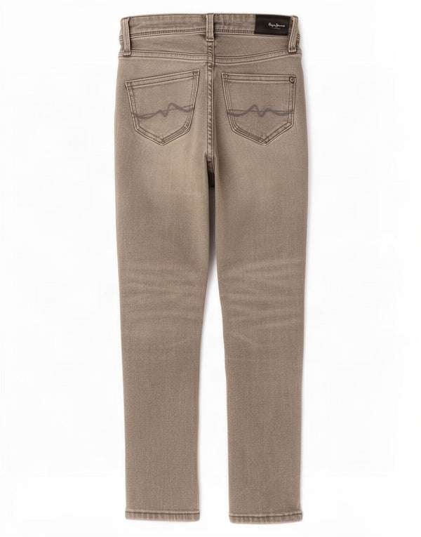 PEPE Jeans Boys Skinny Jeans 7-8 Years W22 L23 Grey Cotton