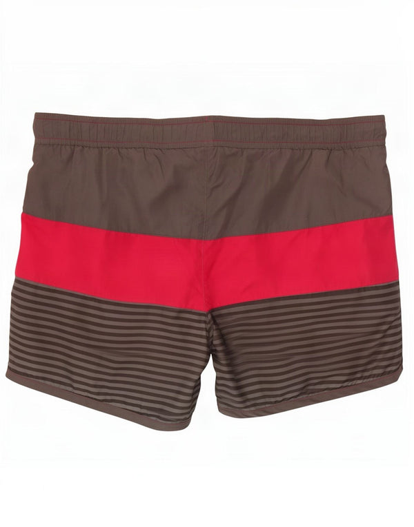 Fila Mens Swimming Shorts Large Grey Colourblock Polyester