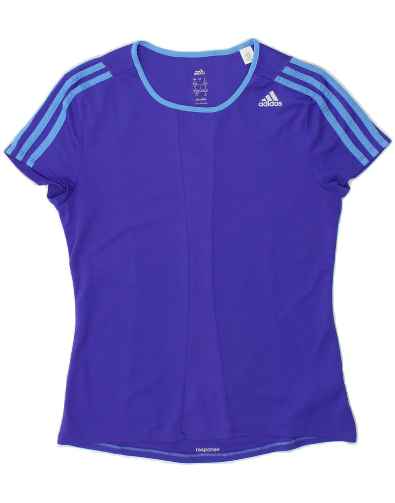 ADIDAS Womens Climalite T-Shirt Top UK 8/10  Small Purple Polyester Vintage Adidas and Second-Hand Adidas from Messina Hembry 
