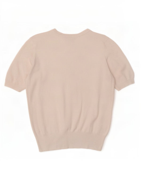 Zara Womens Short Sleeve Blouse Top UK 12 Medium White