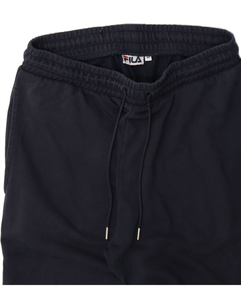 FILA Mens Graphic Tracksuit Trousers Joggers Medium  Navy Blue Vintage Fila and Second-Hand Fila from Messina Hembry 
