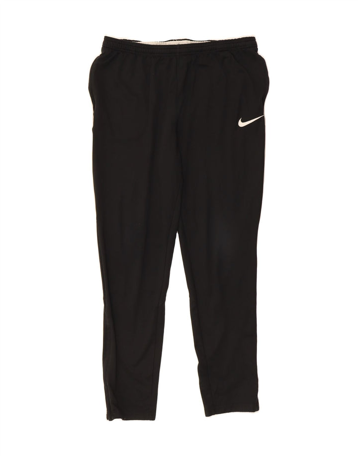 NIKE Mens Dri Fit Tracksuit Trousers Medium Black Colourblock Polyester Vintage Nike and Second-Hand Nike from Messina Hembry 