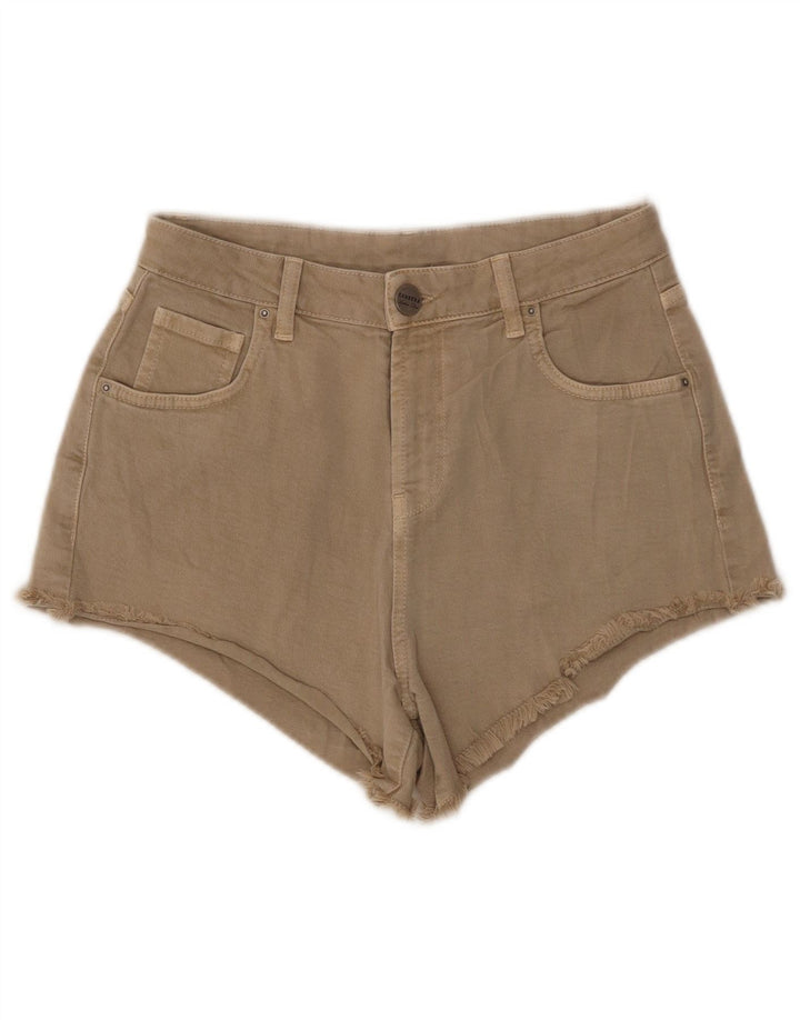 Carrera Womens Denim Shorts IT 42 Medium W29 Beige Cotton