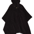 Vintage Womens Hooded Poncho Coat One Size Black