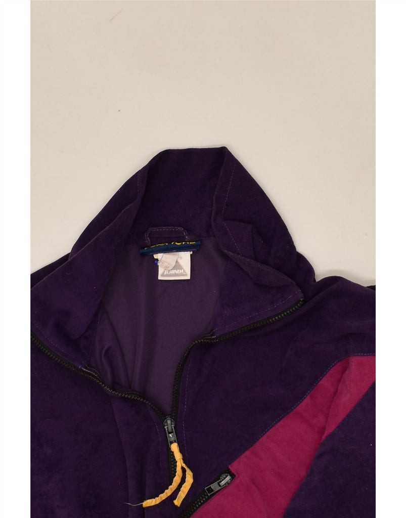 TERINDA Womens Oversized Pullover Tracksuit Top Jacket UK 10 Small Purple | Vintage Terinda | Thrift | Second-Hand Terinda | Used Clothing | Messina Hembry 