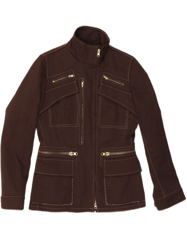 FAY Womens Utility Jacket UK 10 Small Brown Vintage Fay and Second-Hand Fay from Messina Hembry 