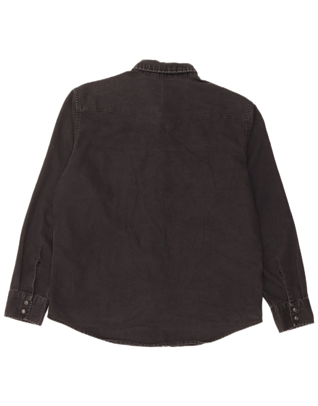 LEVI'S Mens Standard Denim Shirt Large Black Cotton