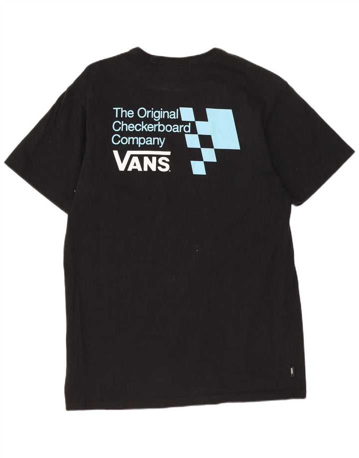 VANS Mens Classic Fit Graphic T-Shirt Top Medium Black Cotton