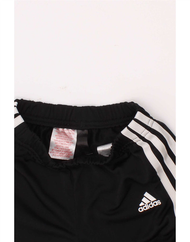 Adidas Boys Tracksuit Trousers Joggers 5-6 Years Black Polyester