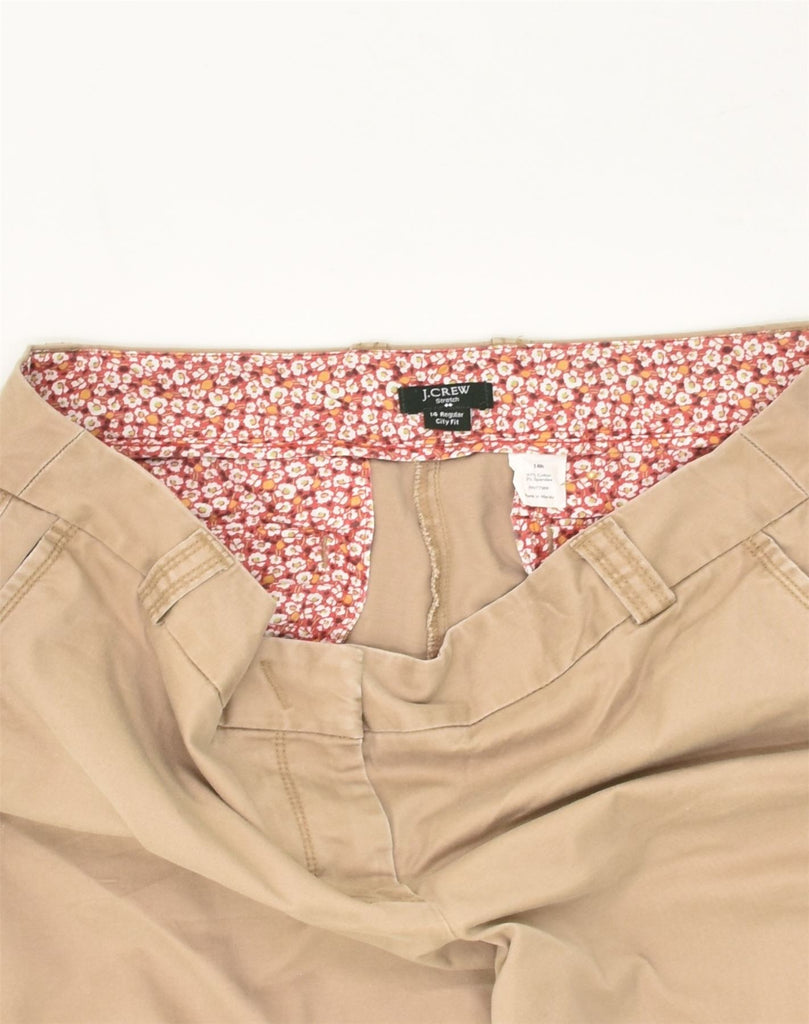 J. CREW Womens City Fit Regular Bootcut Chino Trousers US 14 XL W38 L32  Beige | Vintage J. Crew | Thrift | Second-Hand J. Crew | Used Clothing | Messina Hembry 