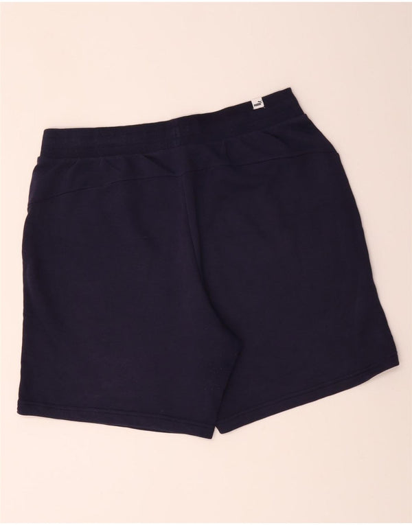 Puma Mens Sport Shorts Large Navy Blue Cotton