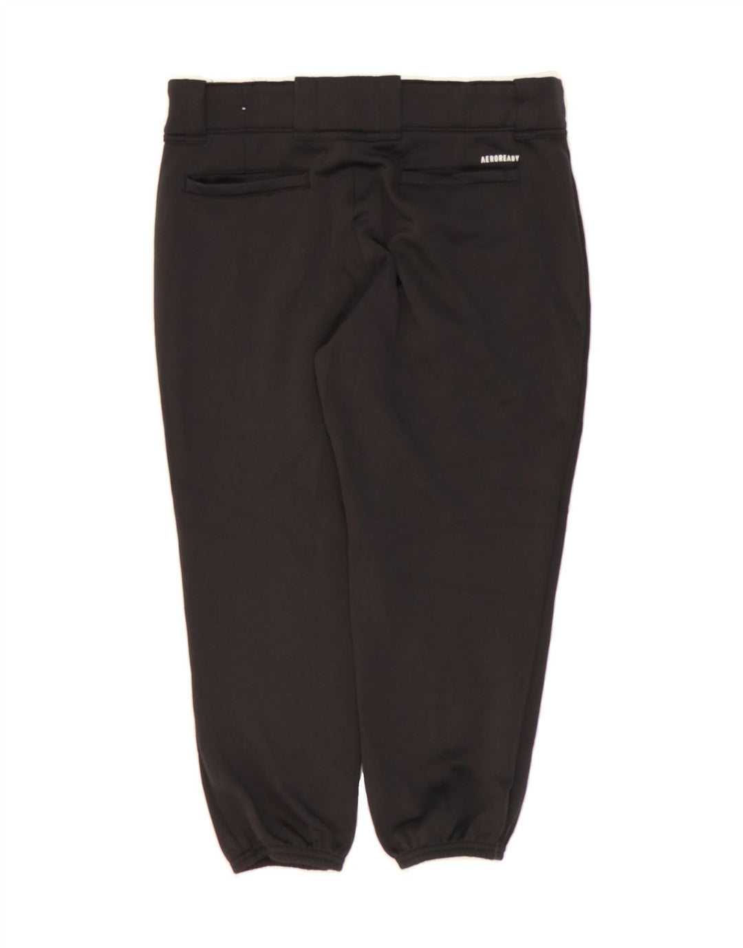 ADIDAS Womens Joggers Capri Trousers Small W32 L20 Black Polyester Vintage Adidas and Second-Hand Adidas from Messina Hembry 