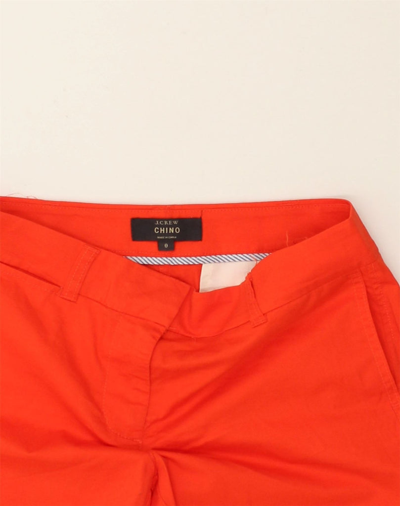 J. CREW Womens Chino Shorts US 0 XS W28 Red Cotton | Vintage J. Crew | Thrift | Second-Hand J. Crew | Used Clothing | Messina Hembry 