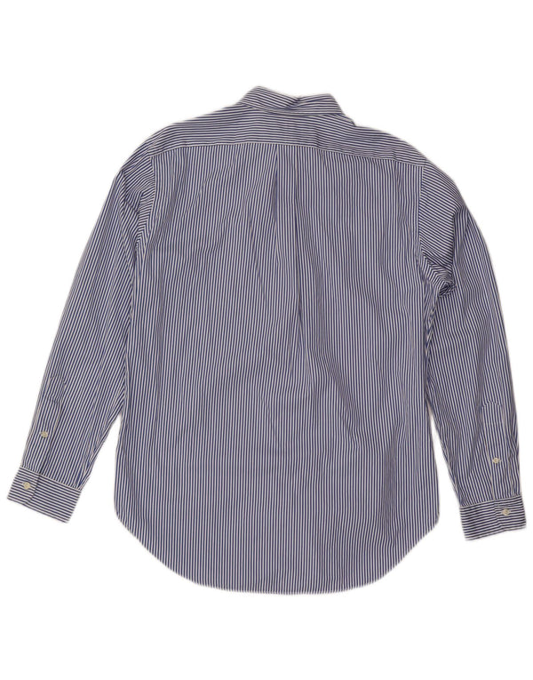 Ralph Lauren Mens Classic Fit Shirt Medium Blue Pinstripe