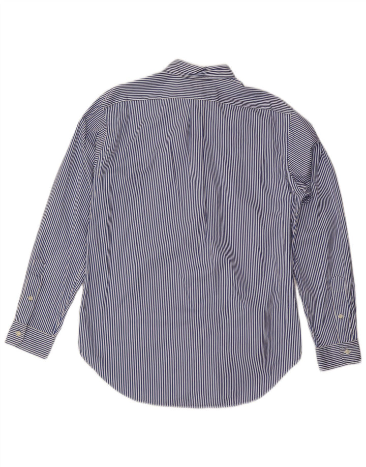 Ralph Lauren Mens Classic Fit Shirt Medium Blue Pinstripe
