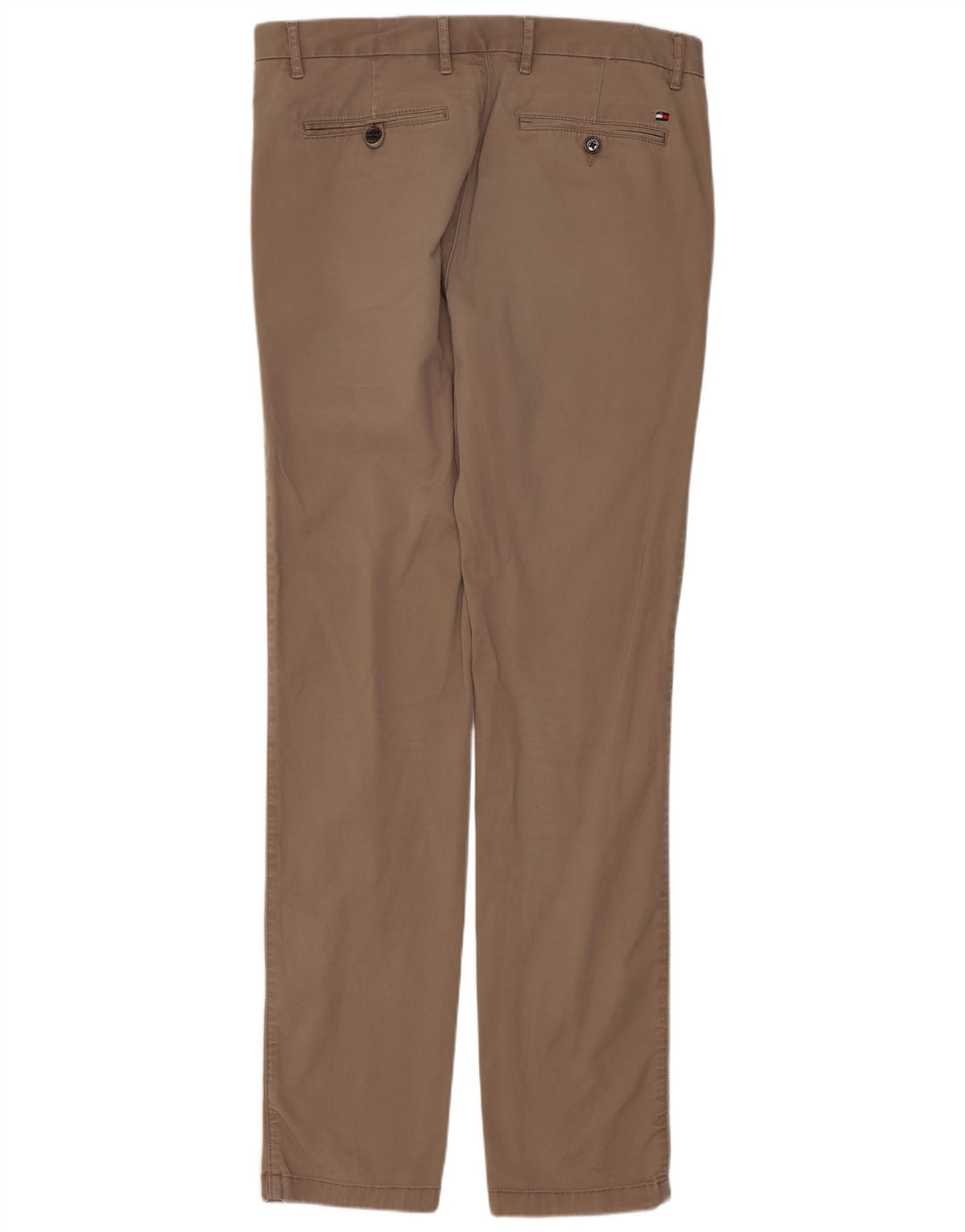 TOMMY HILFIGER Mens Slim Chino Trousers W34 L33  Beige Cotton