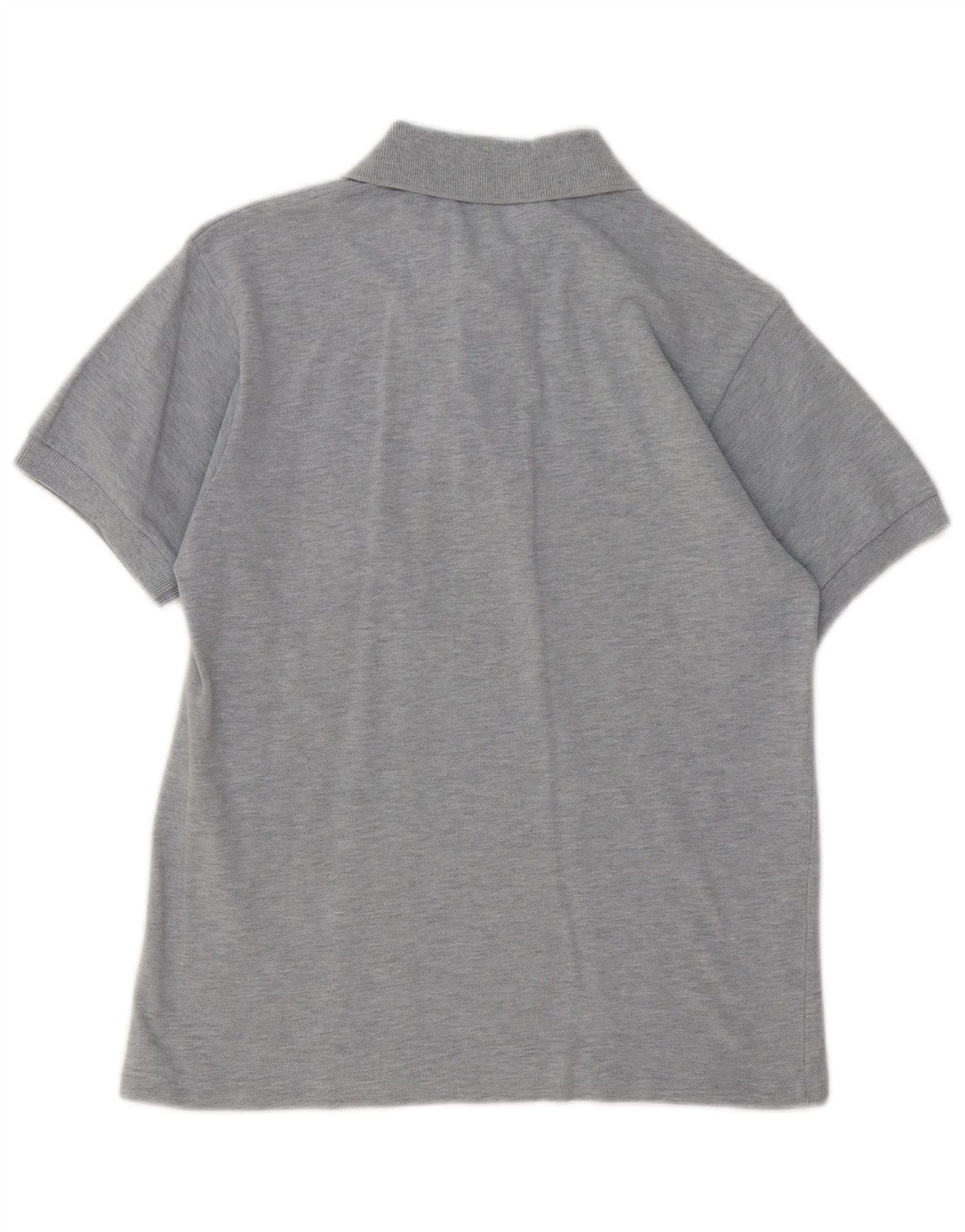 LACOSTE Mens Polo Shirt Size 2 XS Grey Flecked Cotton