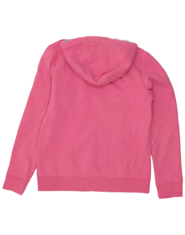 Animal Womens Graphic Hoodie Jumper UK 14 Medium Pink Cotton