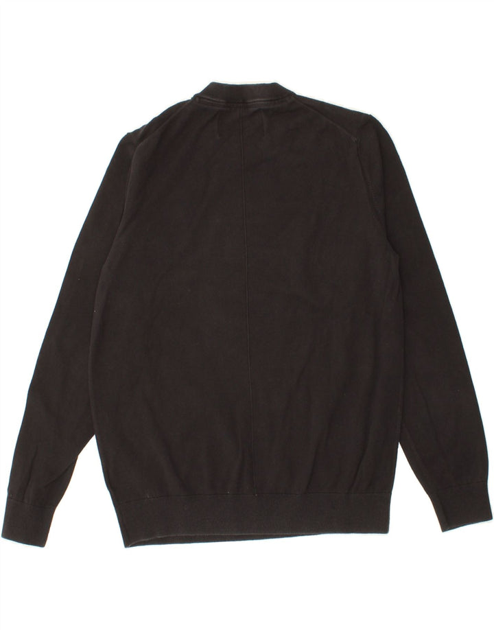 CALVIN KLEIN JEANS Womens Sweatshirt Jumper UK 14 Medium Black Cotton Vintage Calvin Klein Jeans and Second-Hand Calvin Klein Jeans from Messina Hembry 