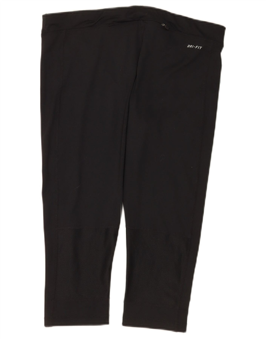 Nike Womens Dri Fit Capri Leggings UK 14 Large  Black Polyester