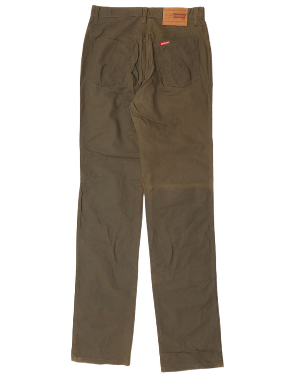 Carrera Mens Straight Casual Trousers IT 46 Small W30 L38 Khaki Cotton