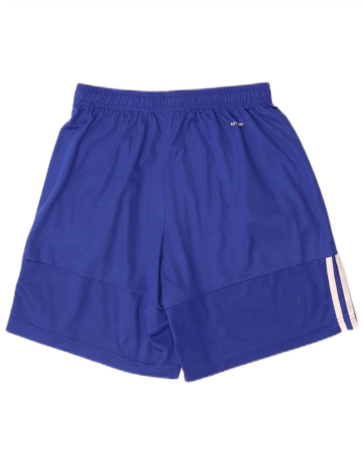 Adidas Mens Aeroready Sport Shorts Small Blue Polyester
