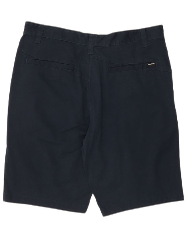 Volcom Mens Chino Shorts W36 Large Navy Blue Cotton