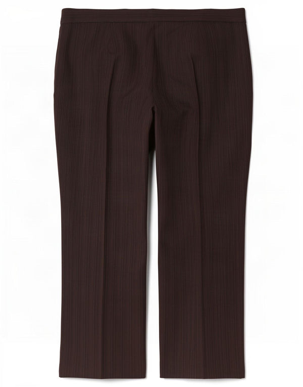 Marks & Spencer Womens Suit Trousers UK 20 2XL W40 L30 Brown Striped