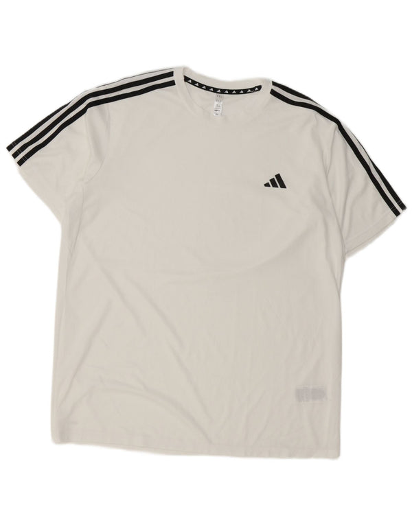 Adidas Mens Aeroready T-Shirt Top XL White Polyester