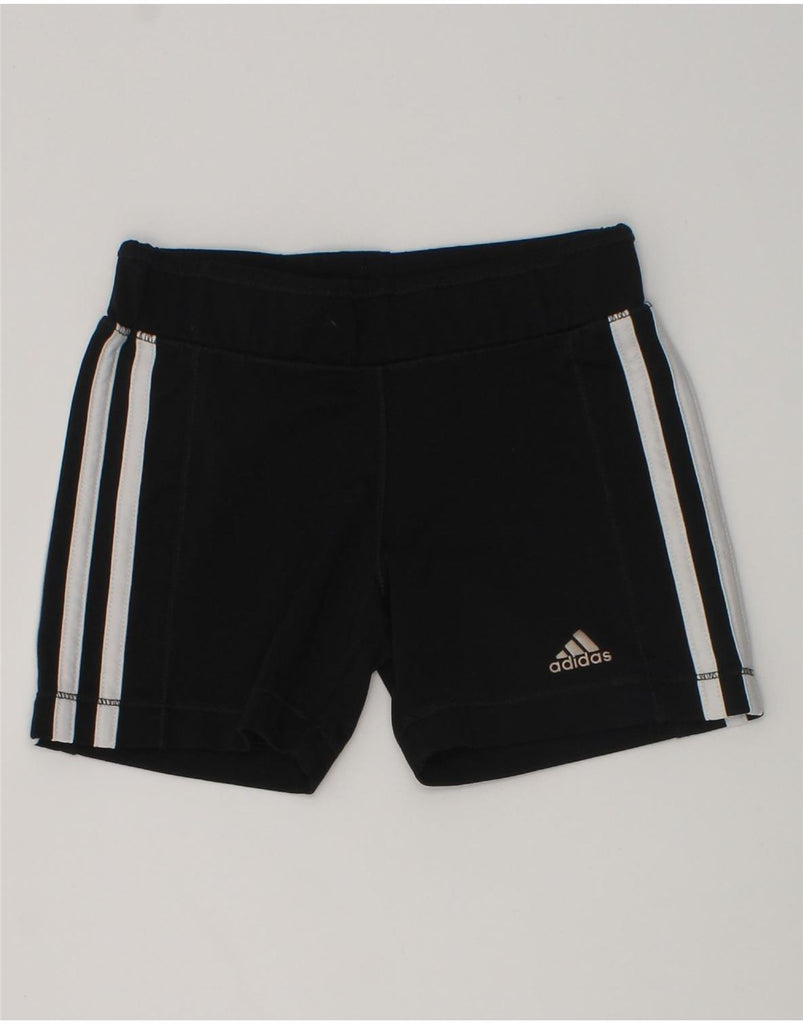 ADIDAS Girls Sport Shorts 5-6 Years Black Polyester | Vintage Adidas | Thrift | Second-Hand Adidas | Used Clothing | Messina Hembry 