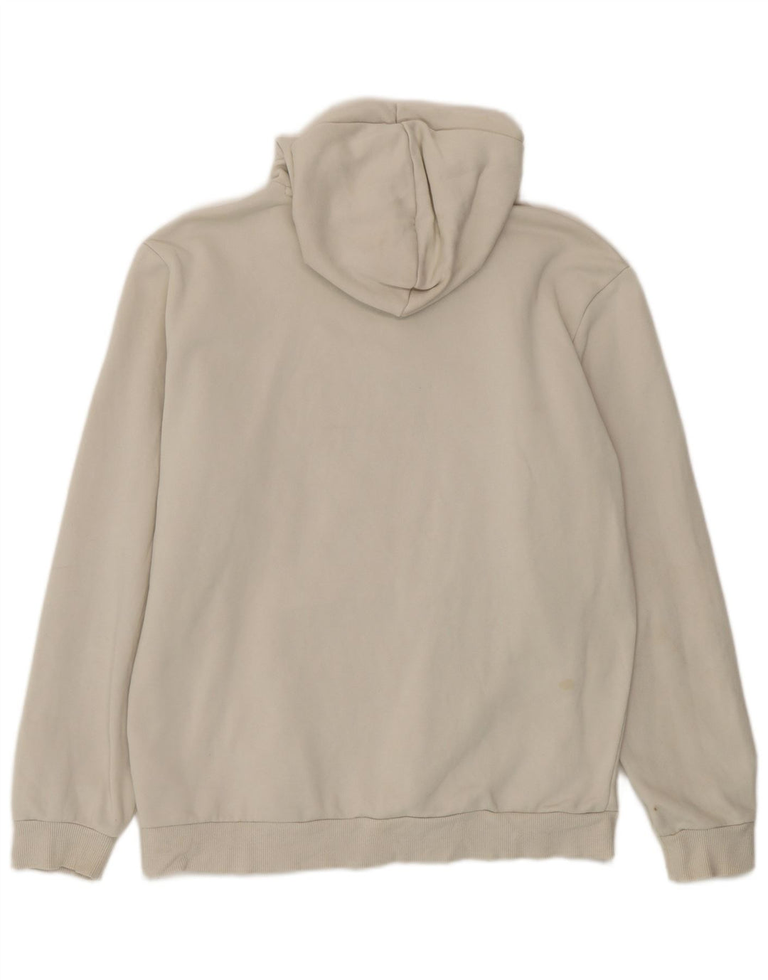 Puma Mens Graphic Hoodie Jumper Medium Beige Cotton
