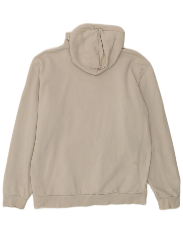 Puma Mens Graphic Hoodie Jumper Medium Beige Cotton