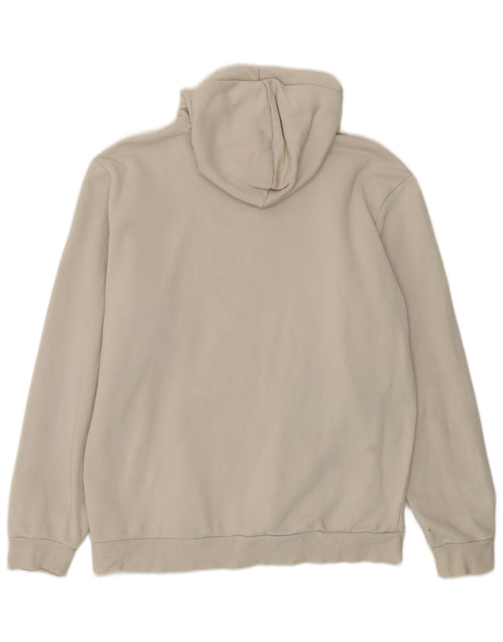 Puma Mens Graphic Hoodie Jumper Medium Beige Cotton