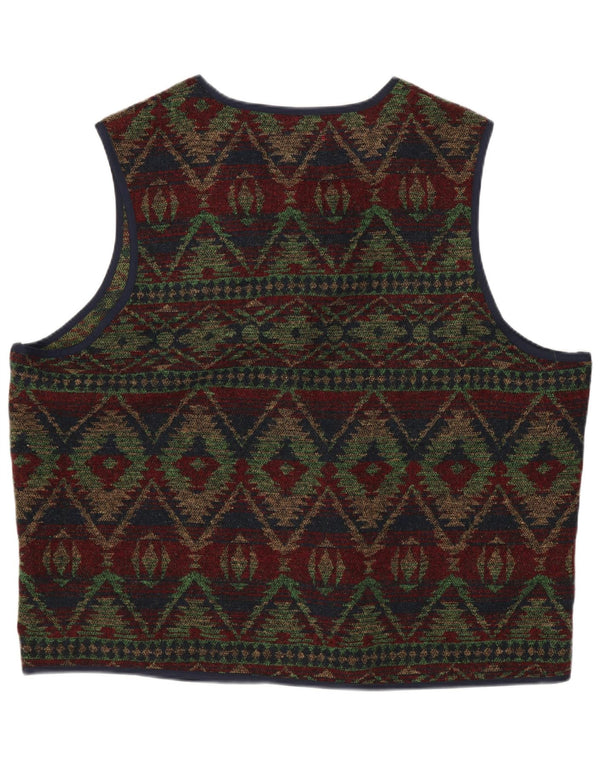 JOE BROWNS Mens Waistcoat XL Multicoloured Fair Isle