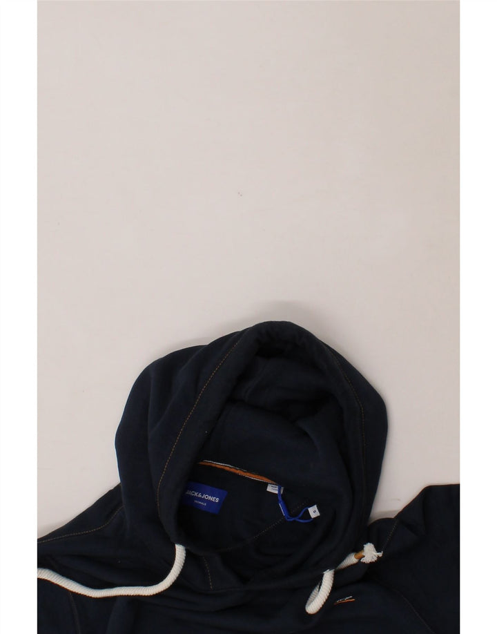 JACK & JONES Mens Hoodie Jumper Small Navy Blue Cotton Vintage Jack & Jones and Second-Hand Jack & Jones from Messina Hembry 
