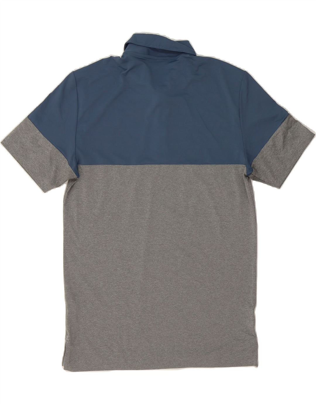 ADIDAS Mens Polo Shirt Small Grey Colourblock Polyester Vintage Adidas and Second-Hand Adidas from Messina Hembry 