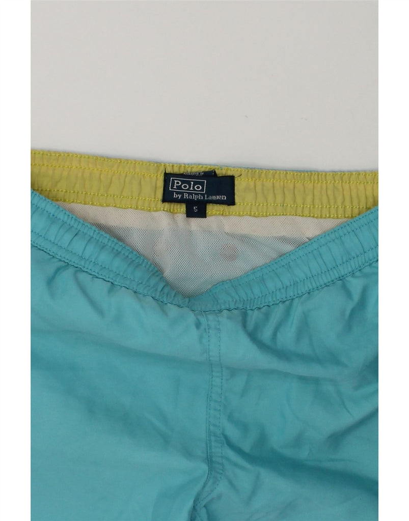 POLO RALPH LAUREN Boys Swimming Shorts 4-5 Years  Turquoise Polyester | Vintage Polo Ralph Lauren | Thrift | Second-Hand Polo Ralph Lauren | Used Clothing | Messina Hembry 