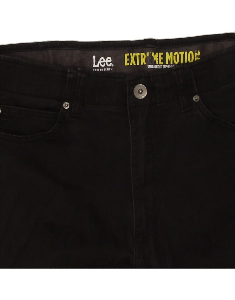 LEE Mens Extreme Motion Straight Tapered Jeans W36 L34  Black | Vintage Lee | Thrift | Second-Hand Lee | Used Clothing | Messina Hembry 