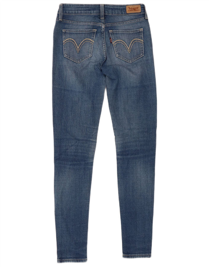 LEVI'S Womens Legging Skinny Jeans W26 L29 Red Cotton