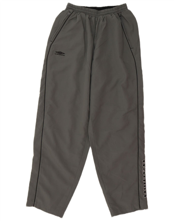 Umbro Mens Graphic Tracksuit Trousers Medium  Grey Polyester