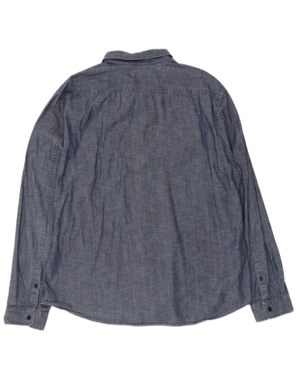 Cos Mens Shirt XL Blue Cotton